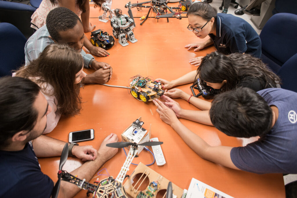 Students share research in the robotics program at FIU